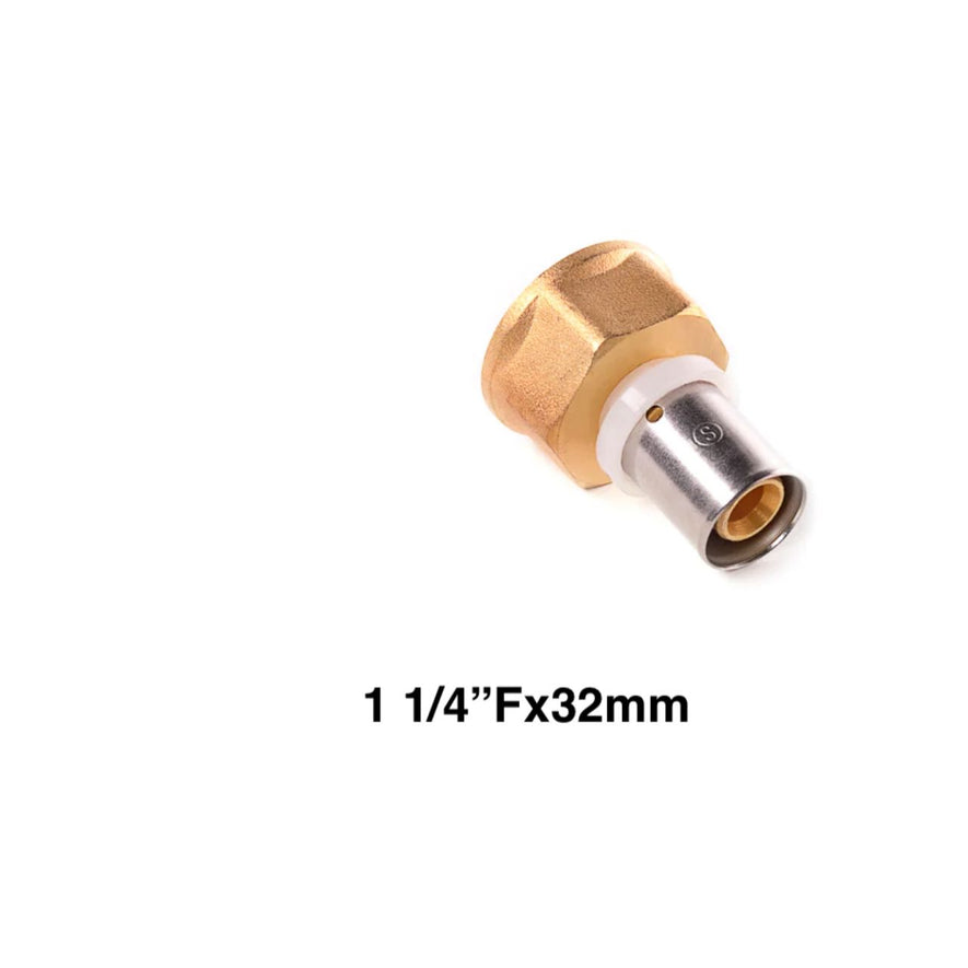 Straight Coupler F.I.x PIPE 1¼" Fx 32mm (12004)
