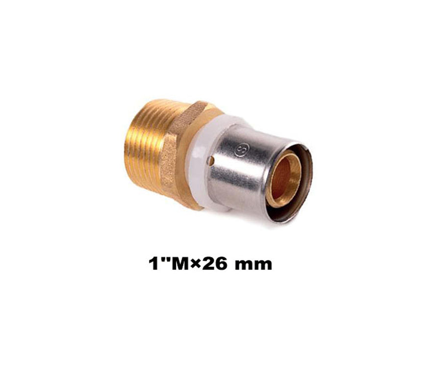 Straight Coupler M.I.xPipe 1''Mx26mm (11003)
