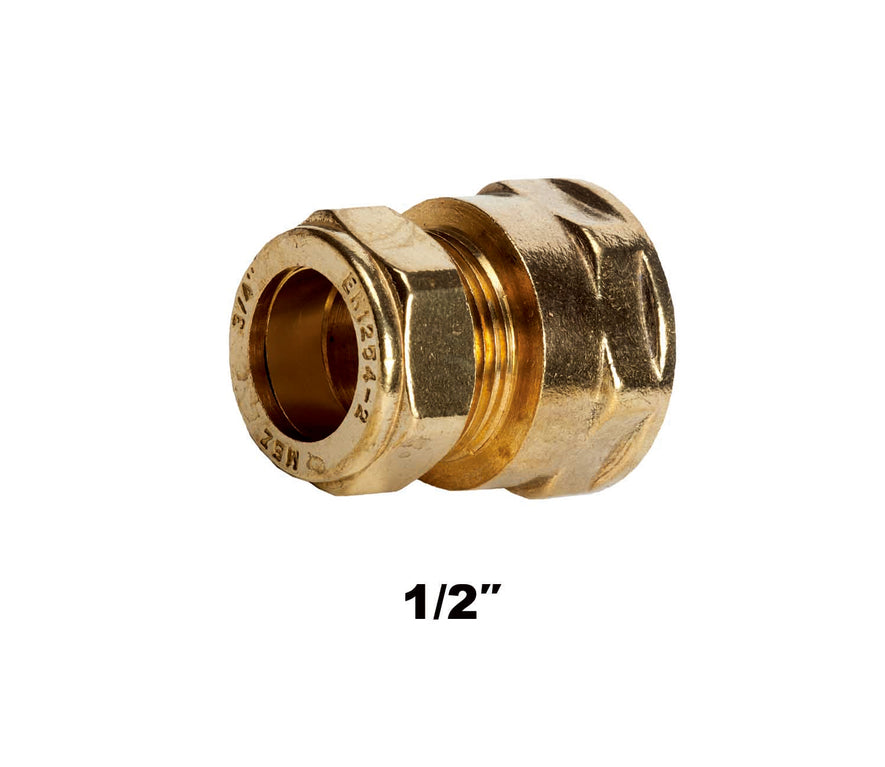 Straight Compression Coupler FI X C 1/2'' (3121)