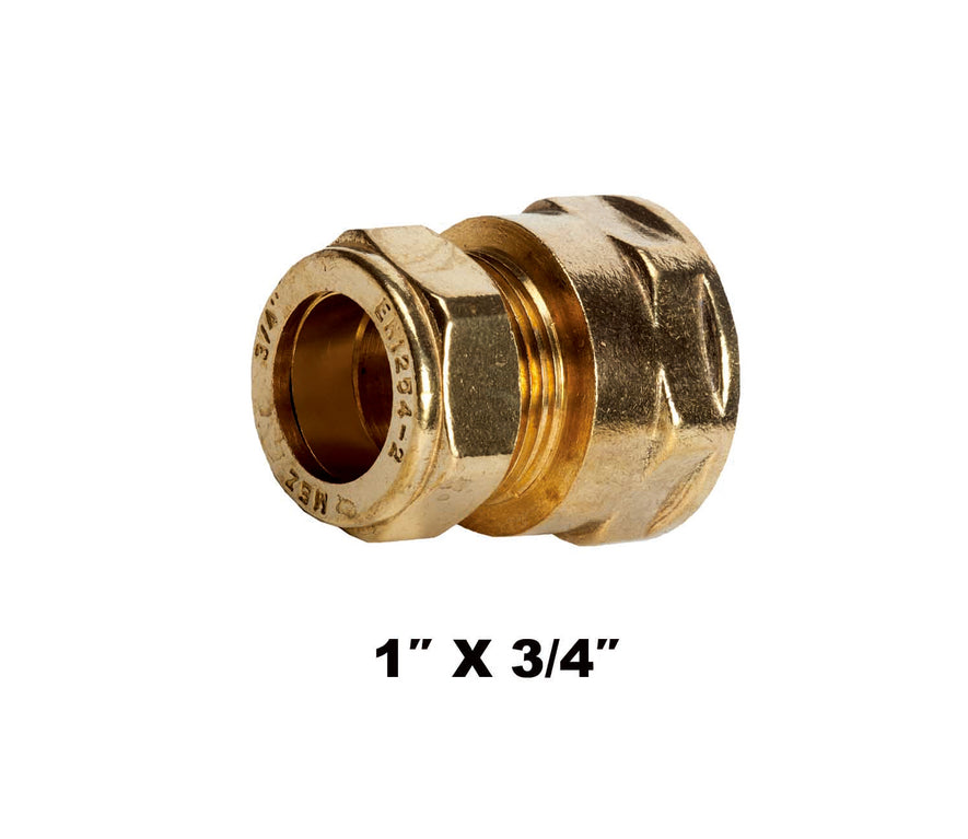 Straight Compression Coupler FI X C 1'' X 3/4''(31232)