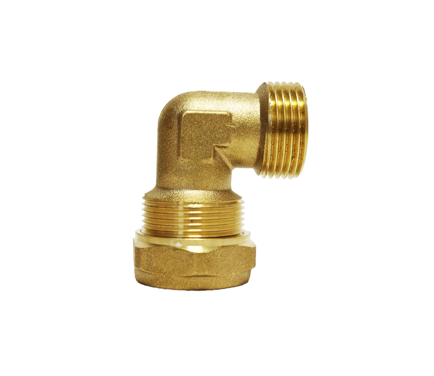 Elbow Fitting, nut and compression ring 22x3/4''