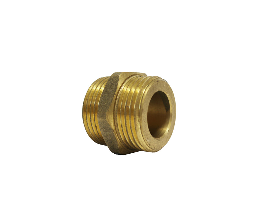 Nipple male thread with flat seat for corrugated steel pipe 3/4''x3/4''