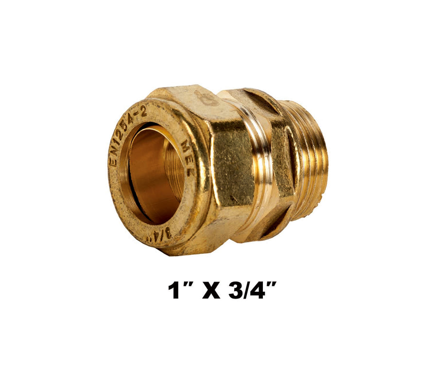 Straight Compression Coupler MI X C 1'' X 3/4'' (31132)