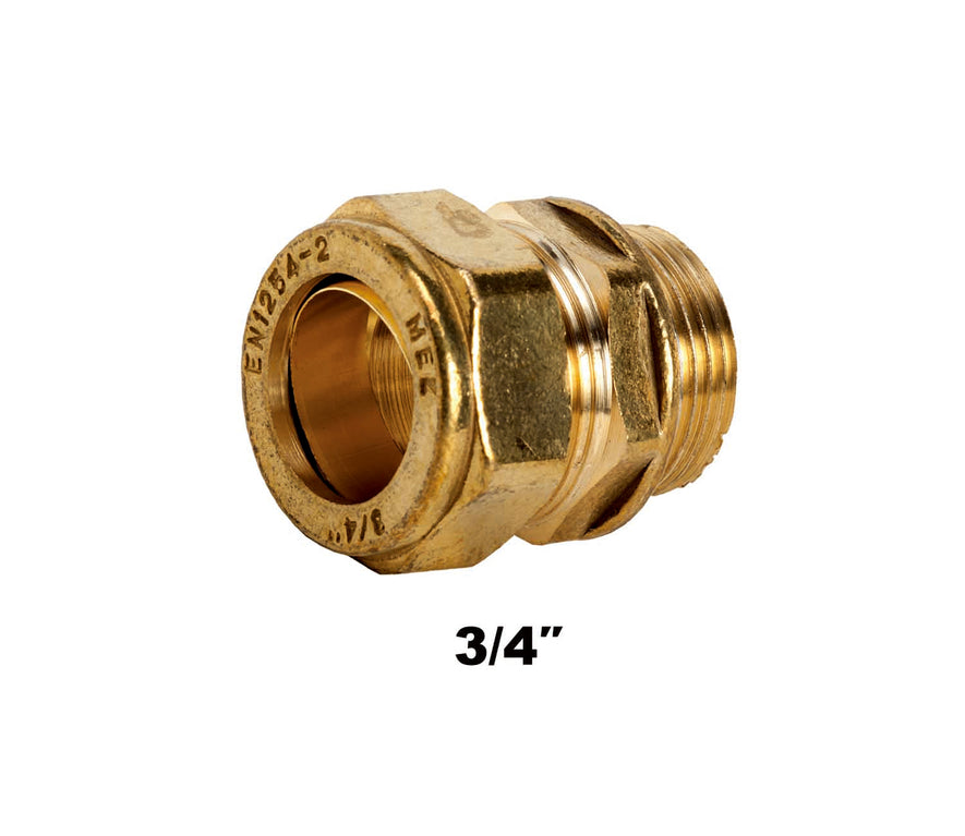 Straight Compression Coupler MI X C 3/4'' (3112)