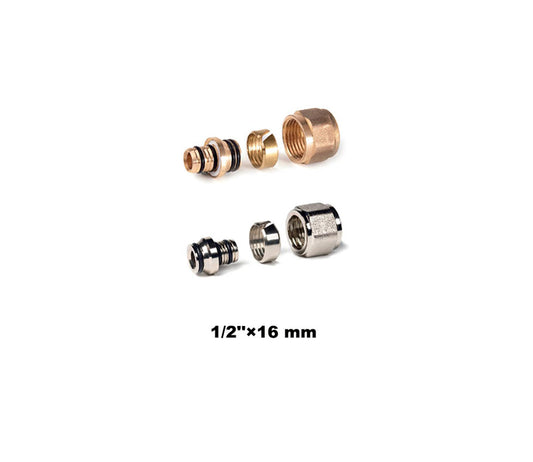 Nut And Insert Adaptor To Copper Compression 1/2x16mm (20001)