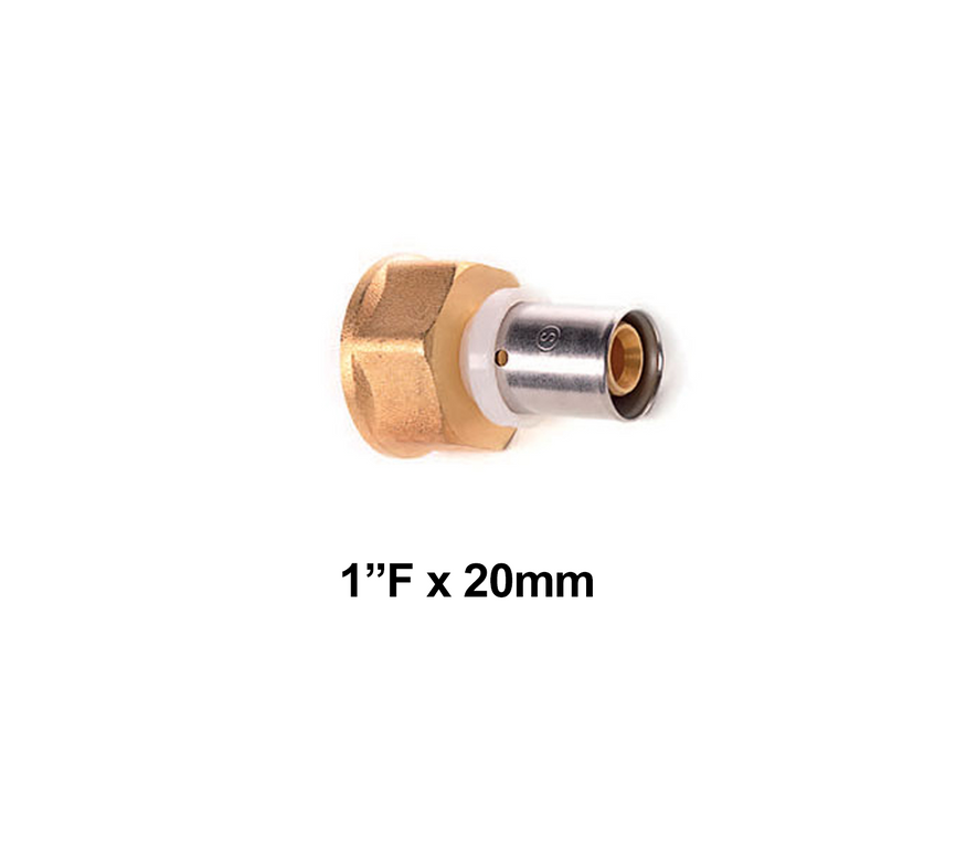 Straight Coupler F.I. X Pipe 1"F x 20mm (12032)