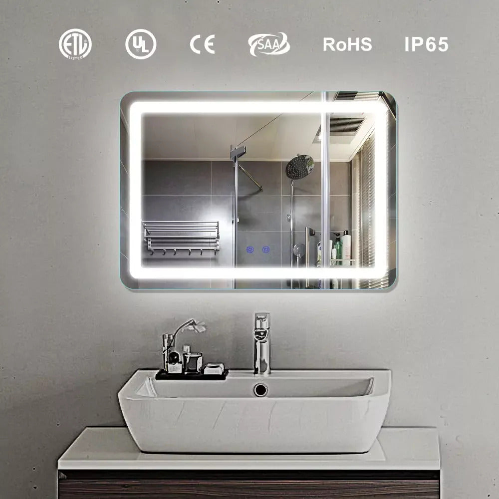 Anti Fog Free LED Bathroom Mirror with Lights – Suntask