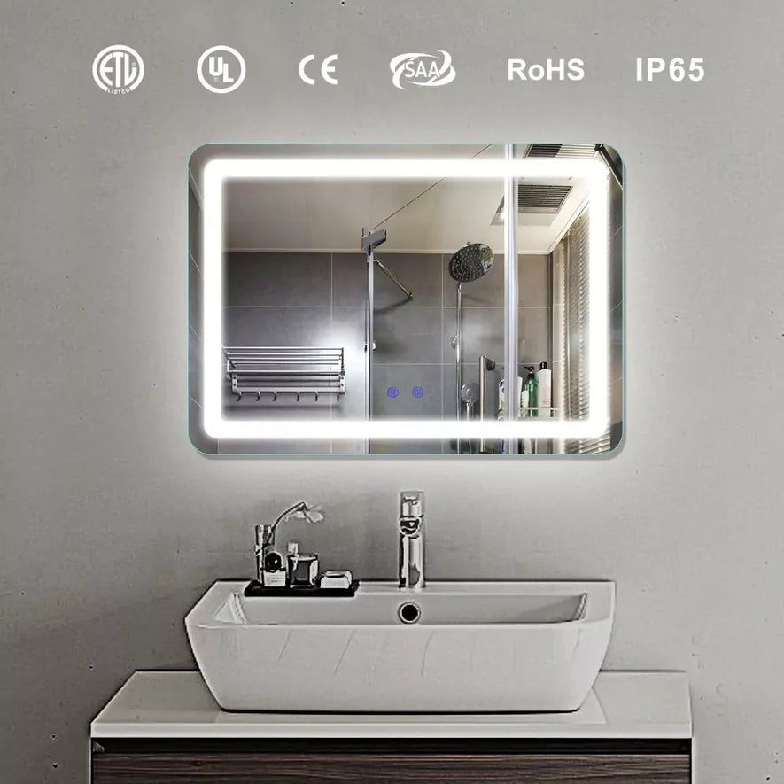 LED Fog Free LED Bathroom Mirror with Lights in Ireland DP339A 700x500mm