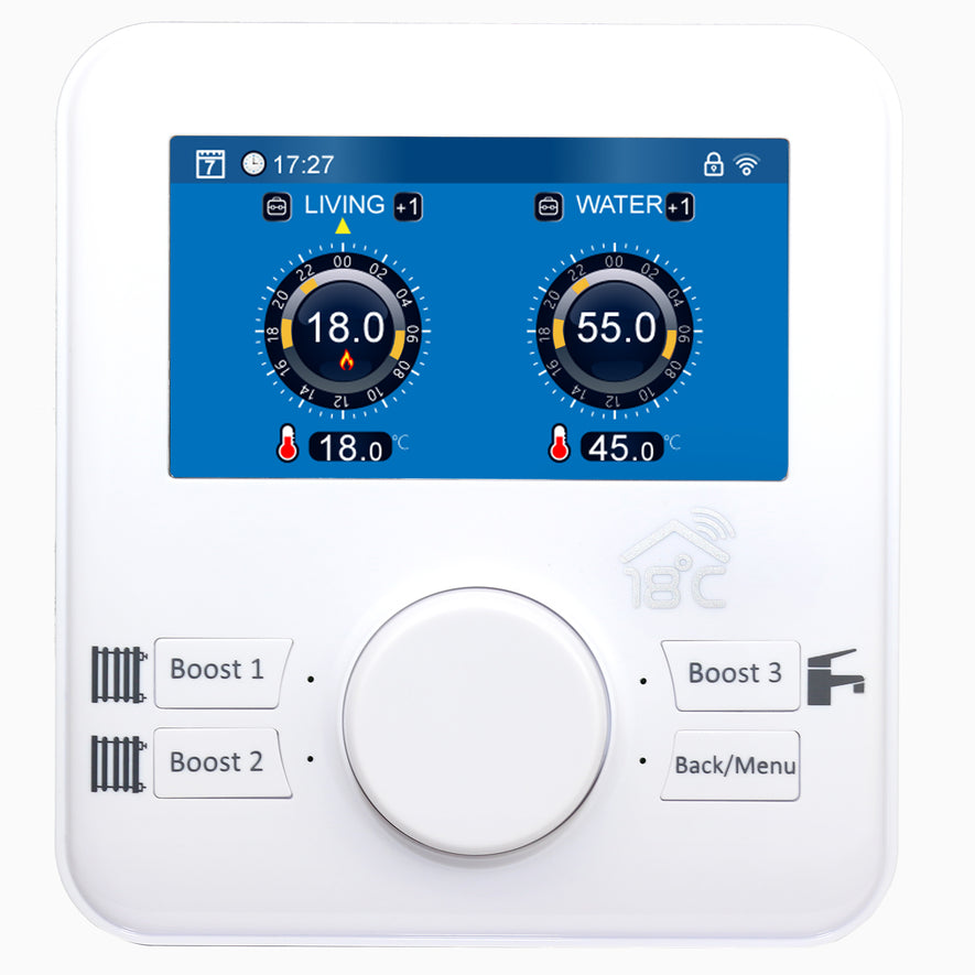18 degrees Remote Heating thermostatic Controller 2 zone