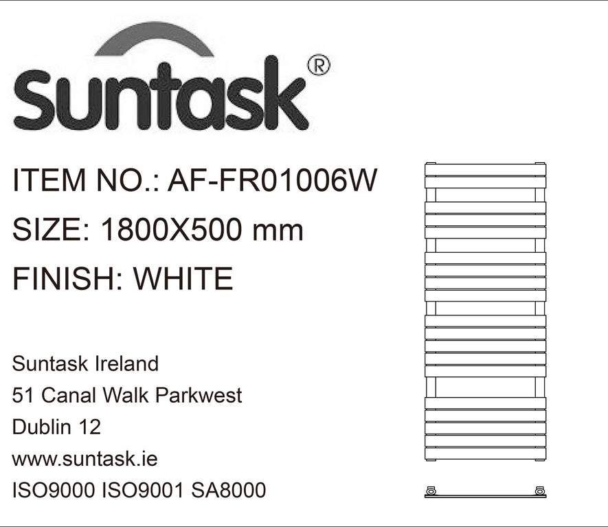 Designer Towel Radiator RAD-AF-FR01006W