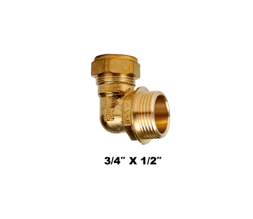 Compression Elbow MI X C 3/4''m* 1/2'' (316021)