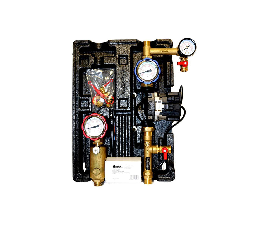 Solar double line pumping group