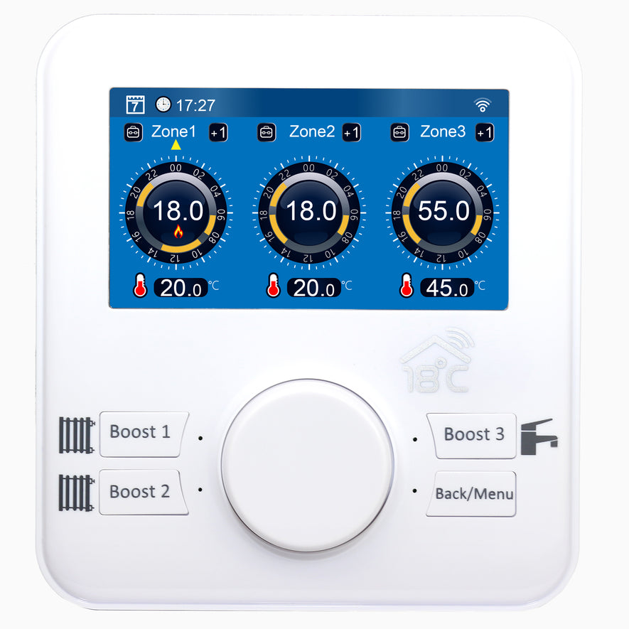 18 degrees Remote Heating thermostatic Controller 3 zone