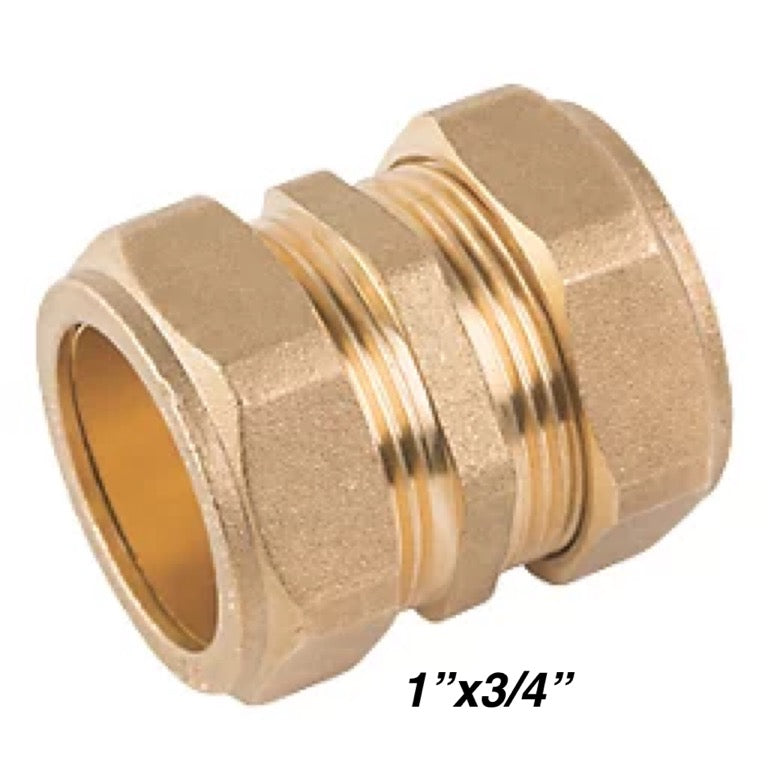 Straight Compression Coupler C X C 1''x3/4'' (31032)