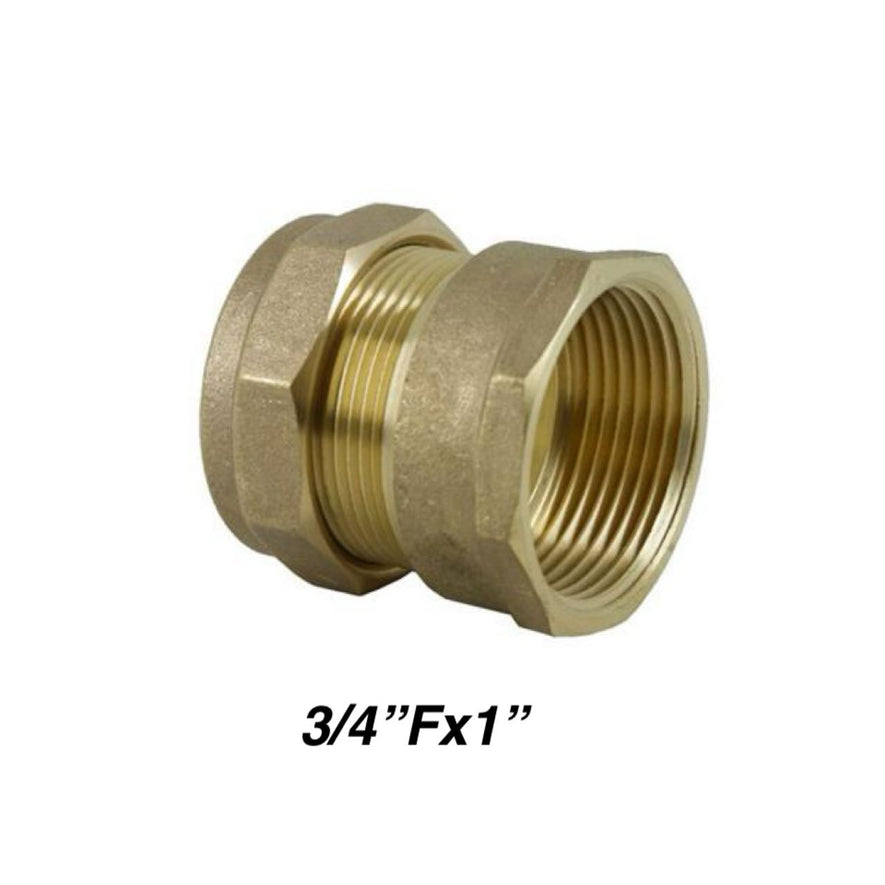 Straight Compression Coupler FI X C 3/4''x1''(31223)