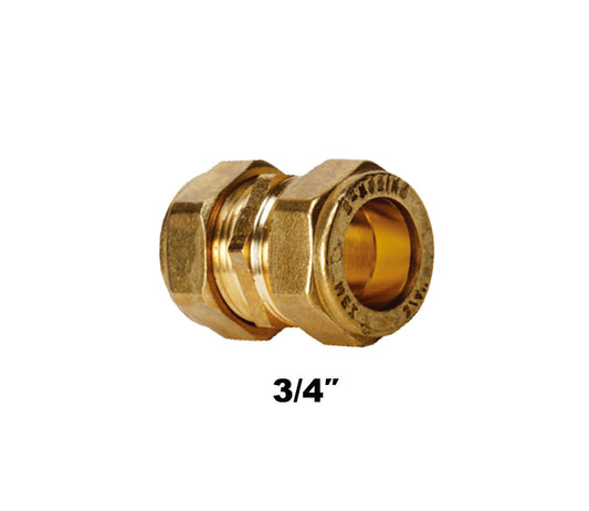 Straight Compression Coupler C X C 3/4'' (3102)