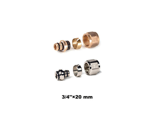 Nut And Insert Adaptor To Copper Compression 3/4''x20mm (20003)