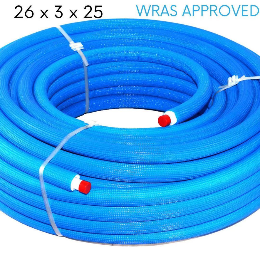 Insulated Pipe Blue 26 x 3.0 X 25 m