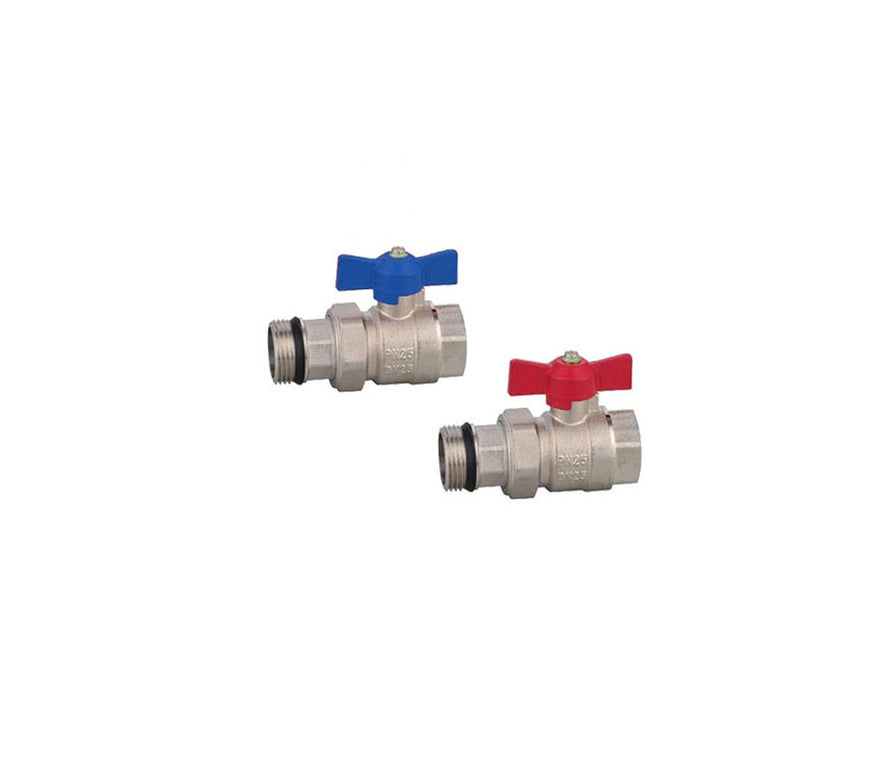 1 Inch Ball Valve set for Manifold Blue and Red Handle